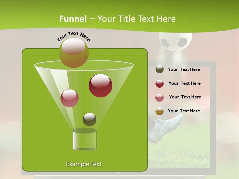 Entertainment Football Monitor PowerPoint Template