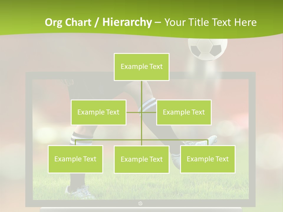 Entertainment Football Monitor PowerPoint Template
