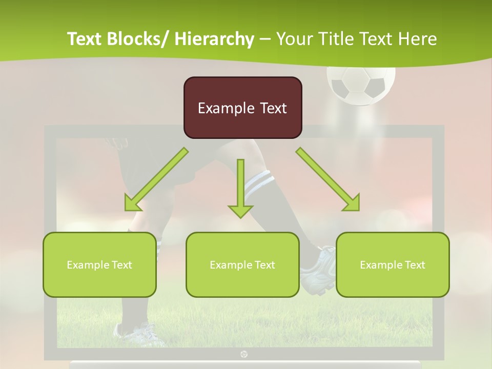 Entertainment Football Monitor PowerPoint Template