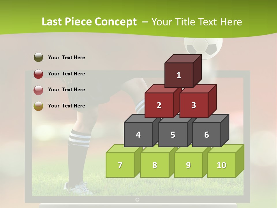 Entertainment Football Monitor PowerPoint Template