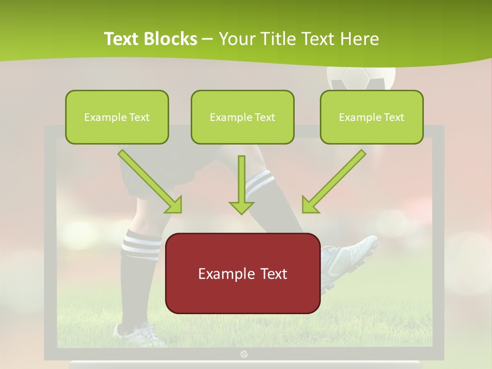 Entertainment Football Monitor PowerPoint Template
