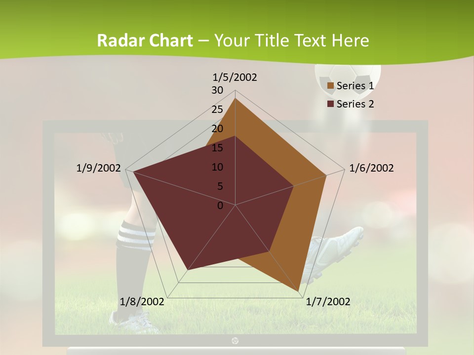 Entertainment Football Monitor PowerPoint Template