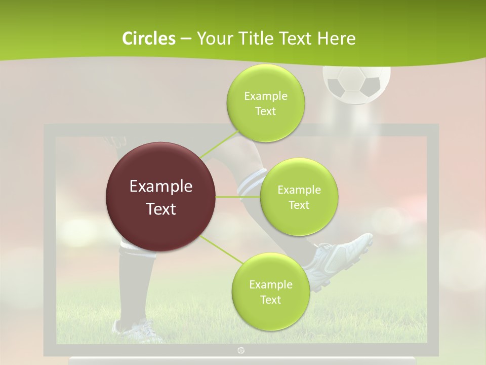 Entertainment Football Monitor PowerPoint Template