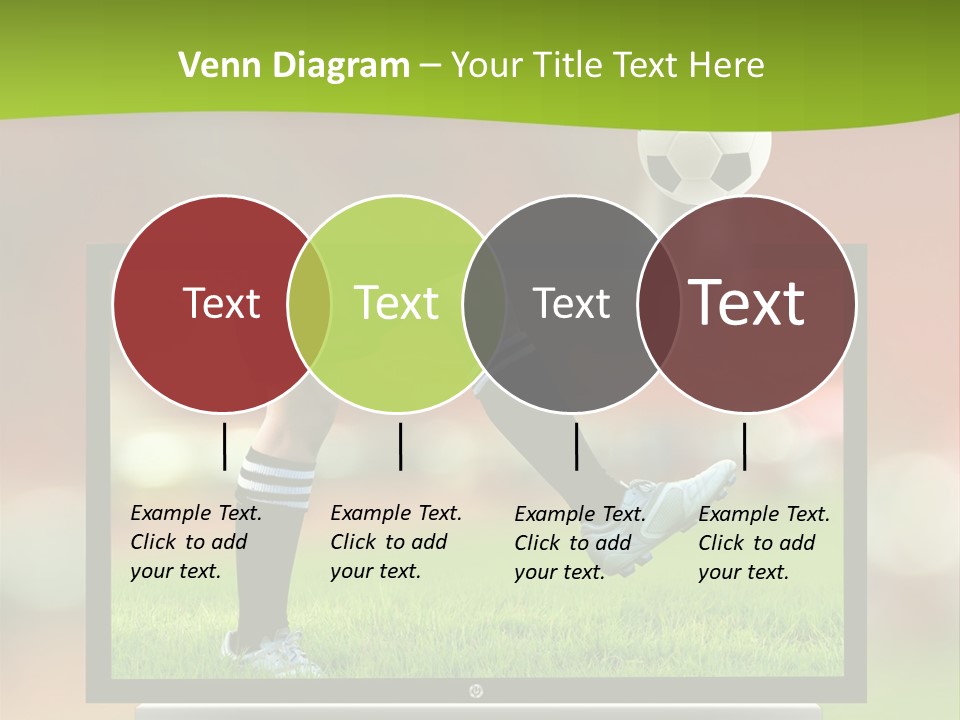 Entertainment Football Monitor PowerPoint Template