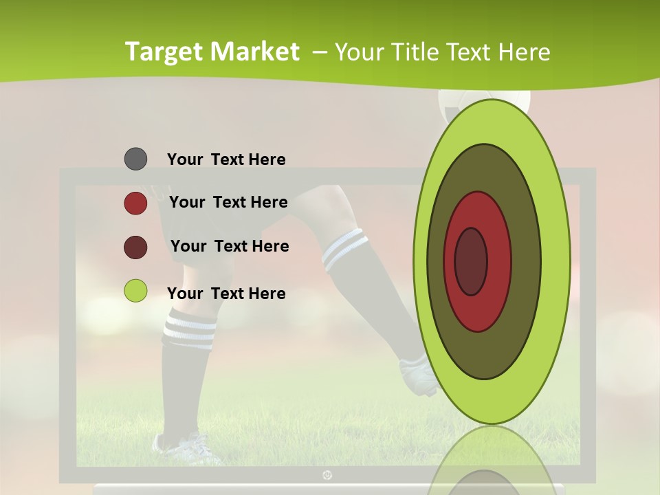 Entertainment Football Monitor PowerPoint Template