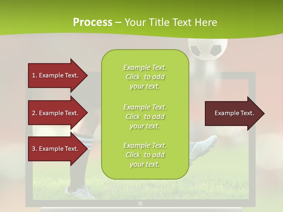 Entertainment Football Monitor PowerPoint Template