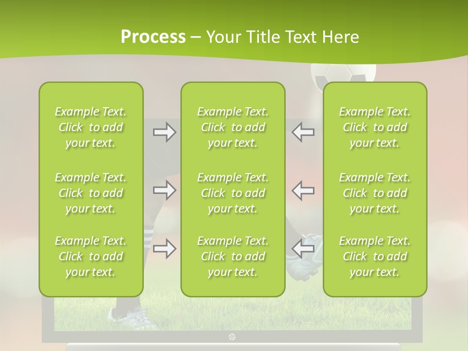 Entertainment Football Monitor PowerPoint Template
