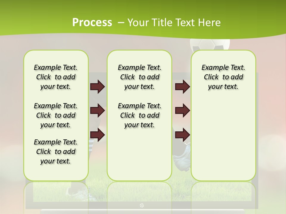 Entertainment Football Monitor PowerPoint Template