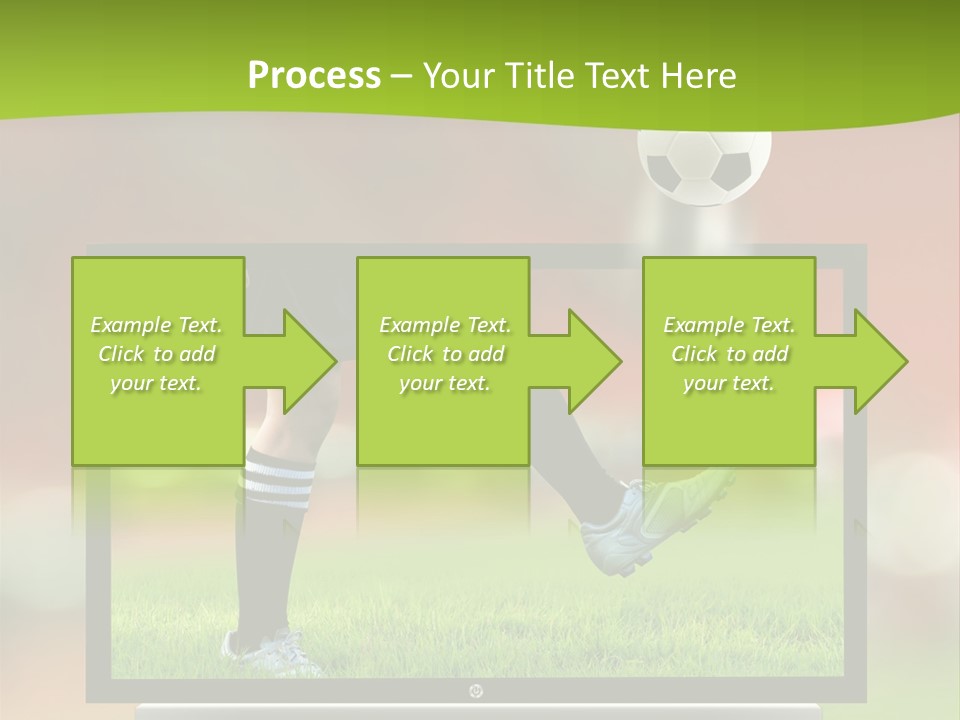 Entertainment Football Monitor PowerPoint Template