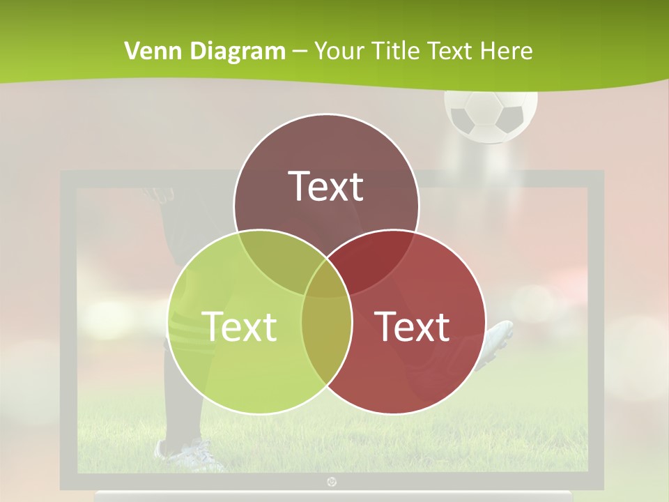 Entertainment Football Monitor PowerPoint Template