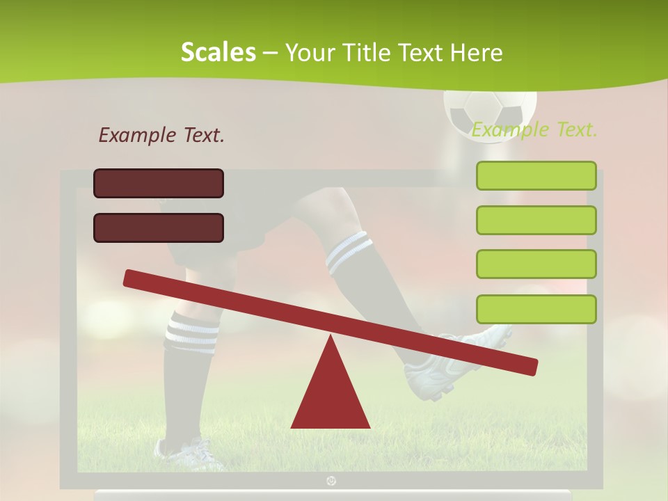Entertainment Football Monitor PowerPoint Template