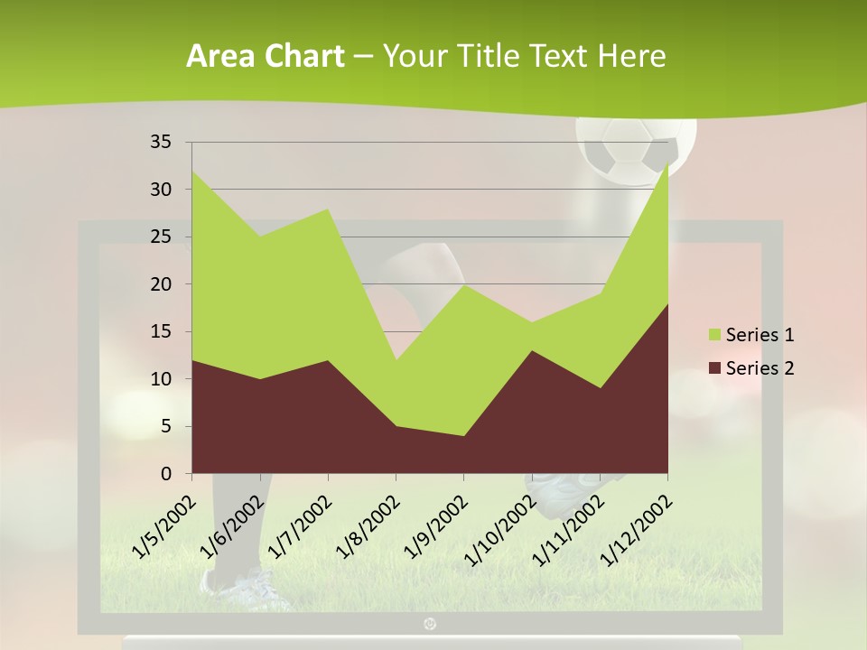 Entertainment Football Monitor PowerPoint Template