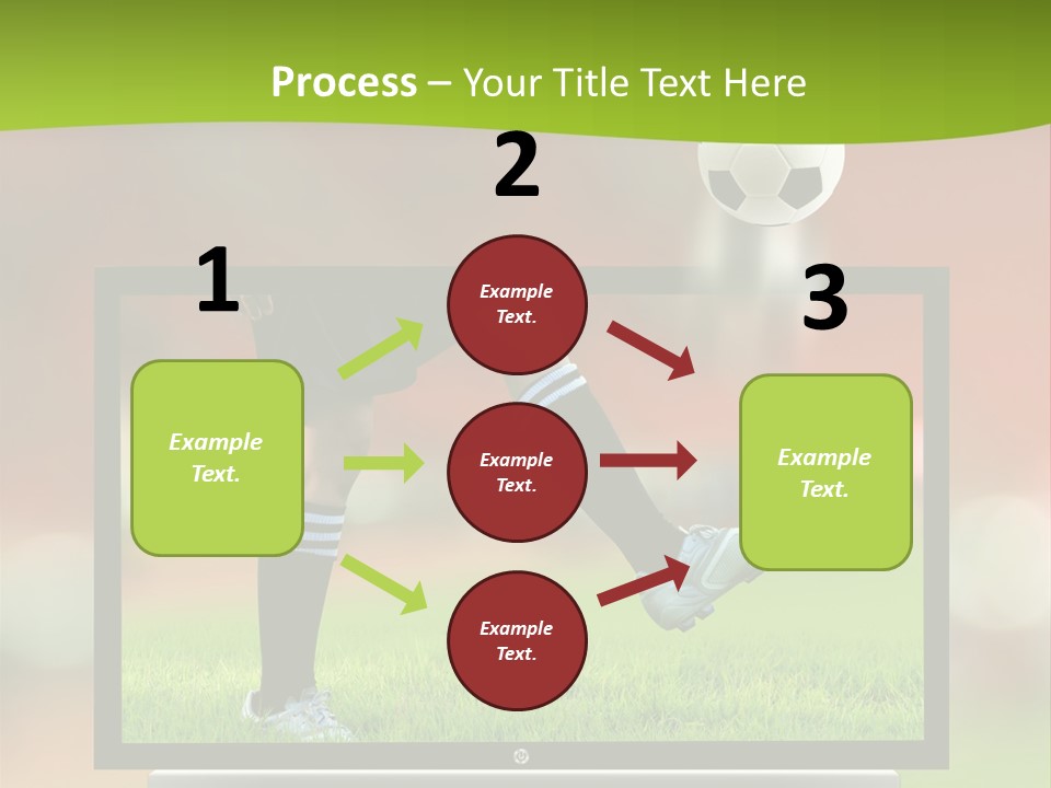 Entertainment Football Monitor PowerPoint Template