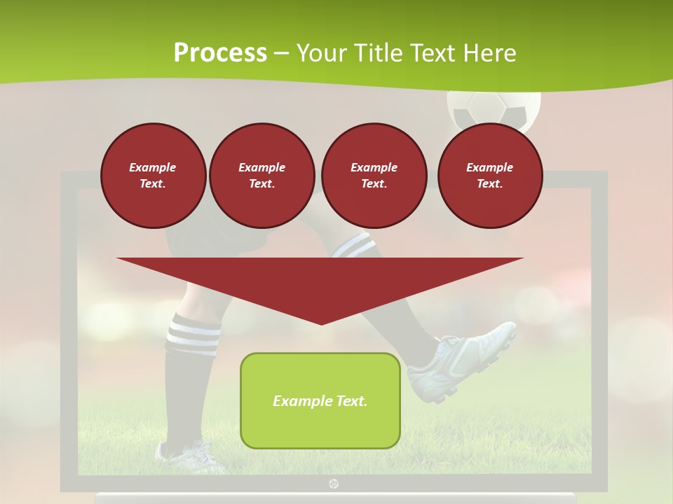 Entertainment Football Monitor PowerPoint Template