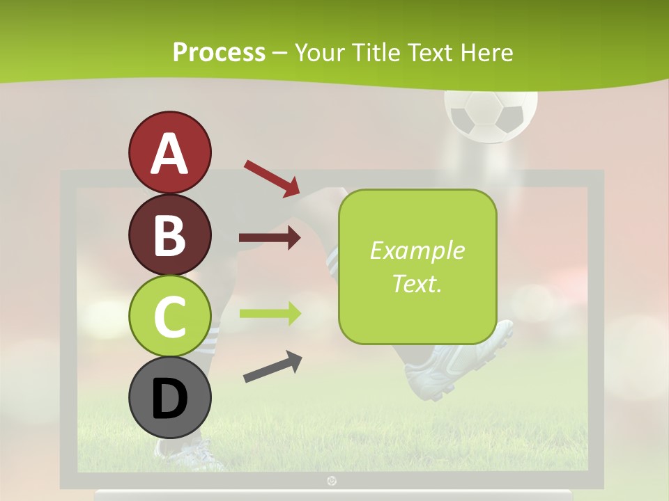 Entertainment Football Monitor PowerPoint Template