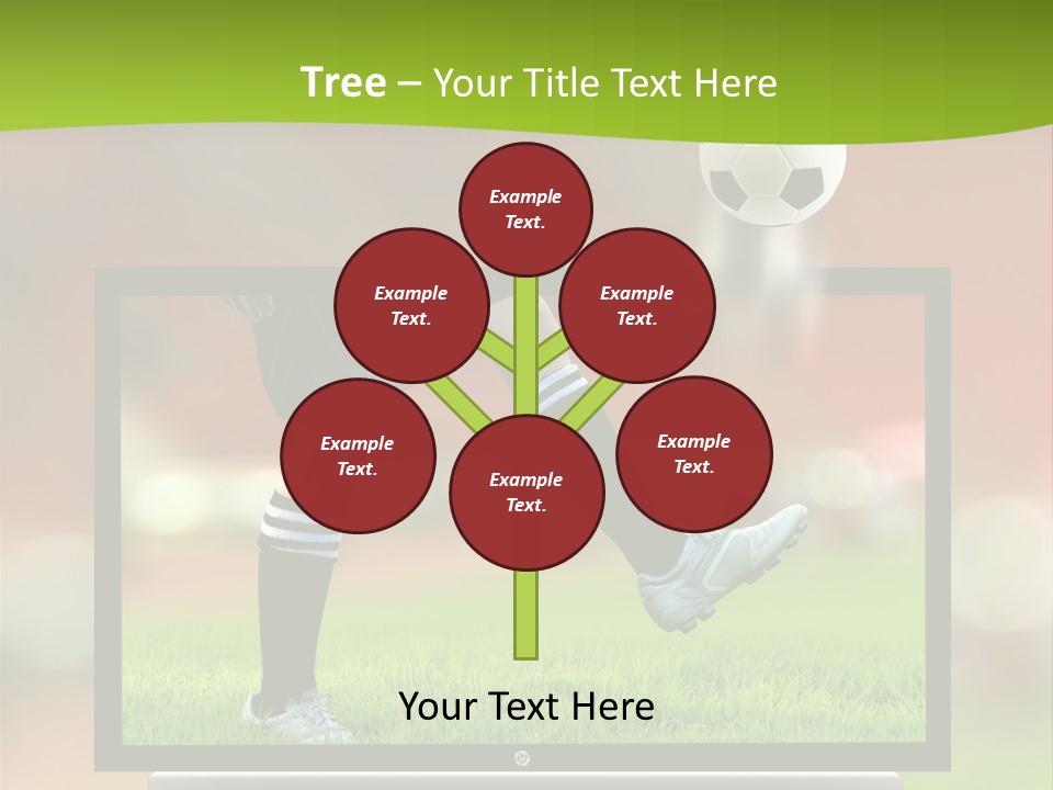 Entertainment Football Monitor PowerPoint Template