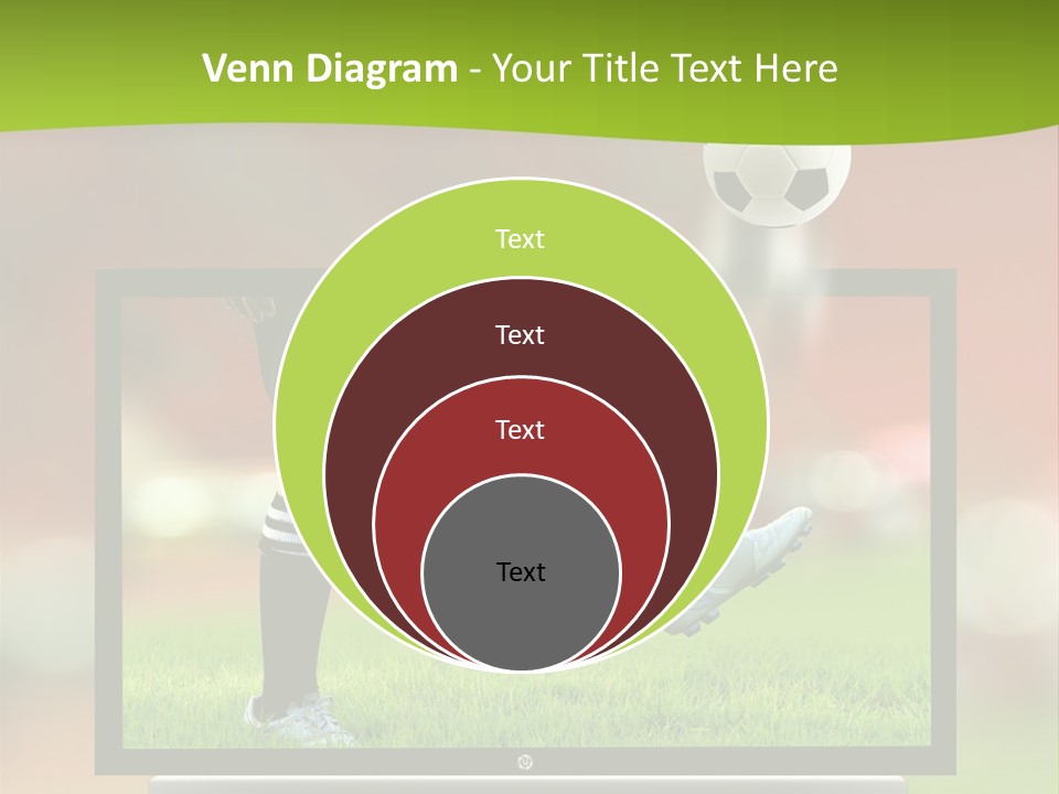 Entertainment Football Monitor PowerPoint Template