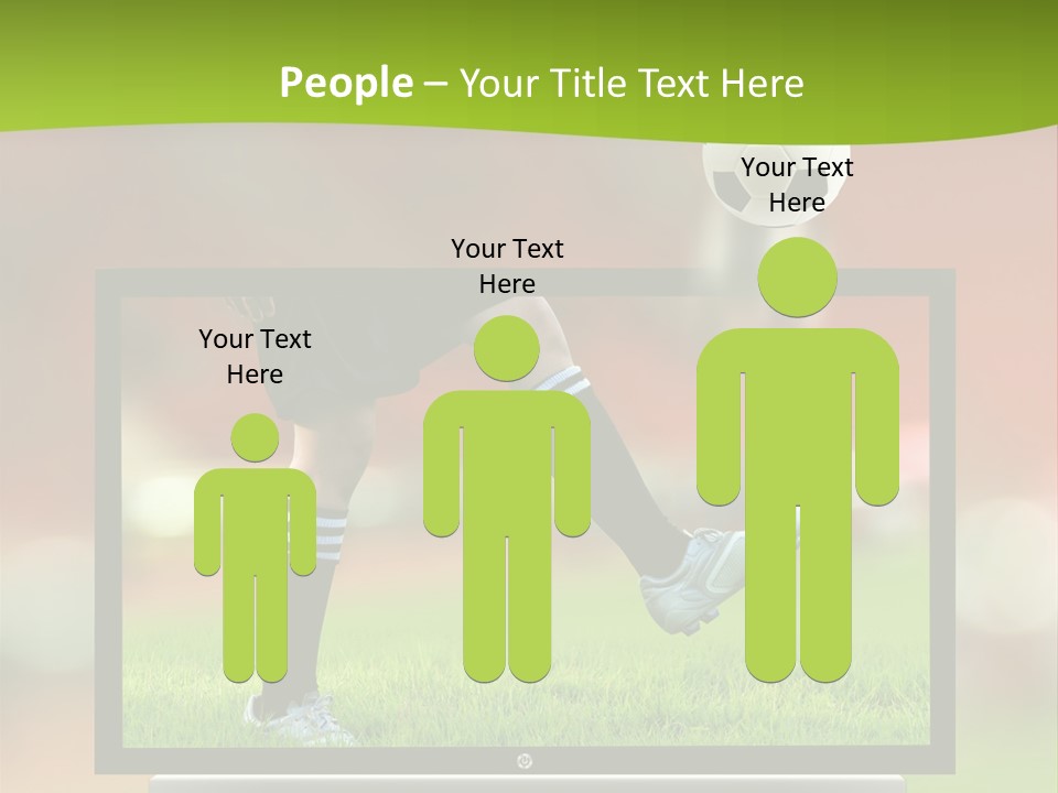 Entertainment Football Monitor PowerPoint Template