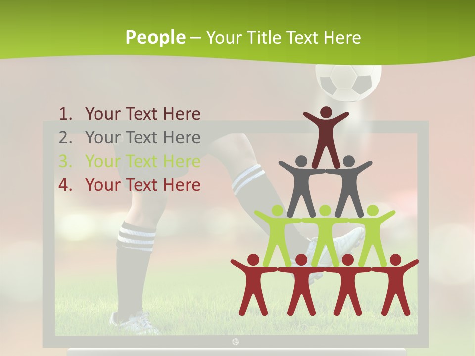 Entertainment Football Monitor PowerPoint Template