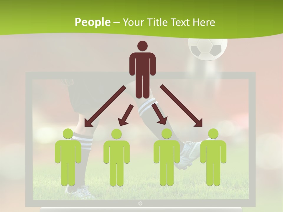 Entertainment Football Monitor PowerPoint Template