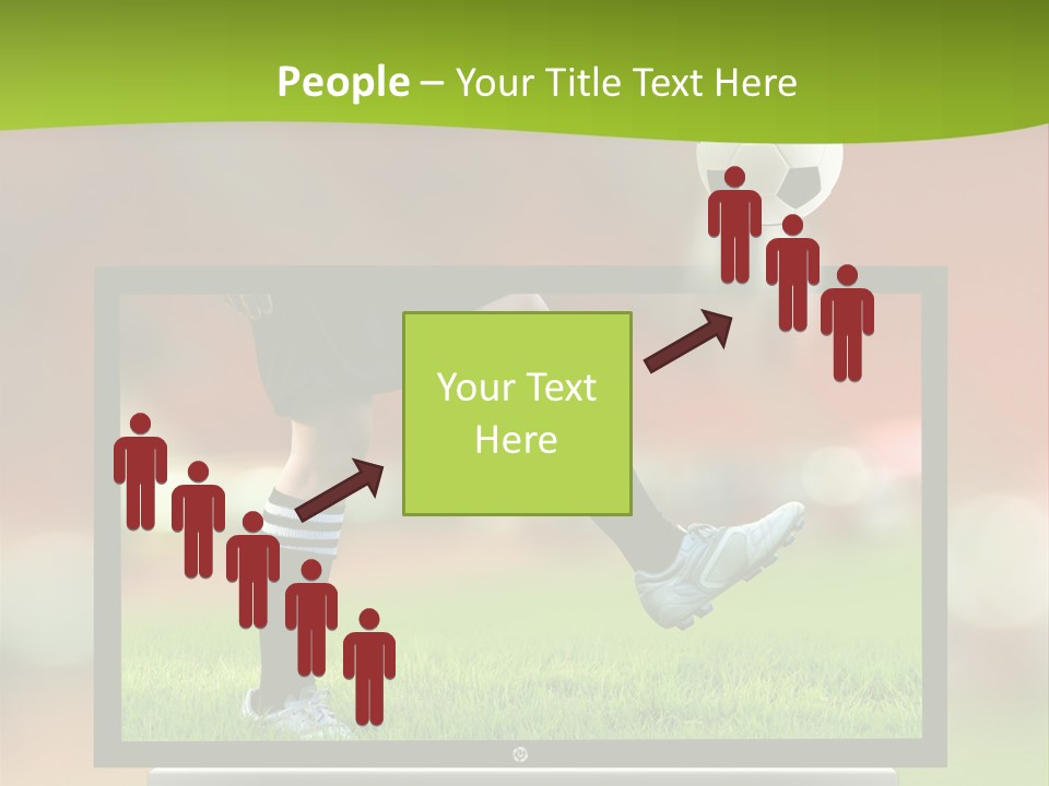 Entertainment Football Monitor PowerPoint Template