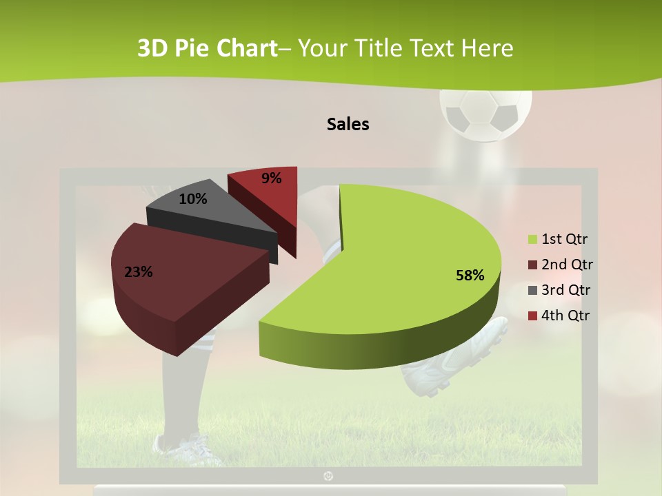 Entertainment Football Monitor PowerPoint Template