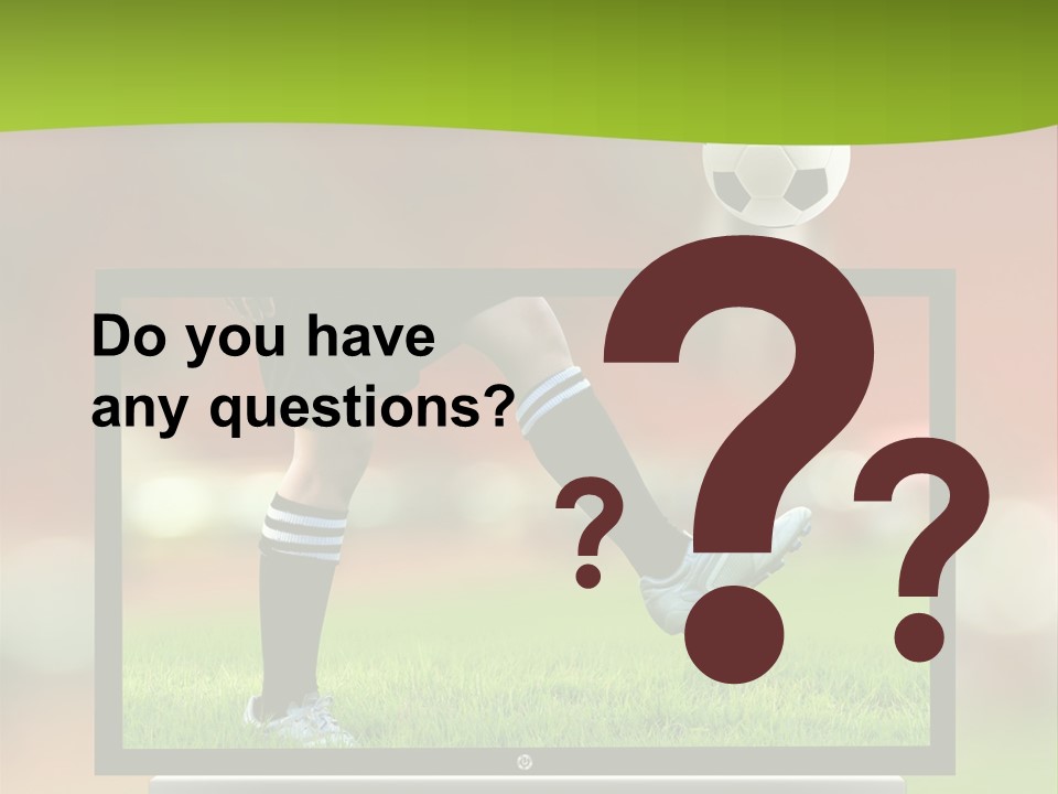 Entertainment Football Monitor PowerPoint Template