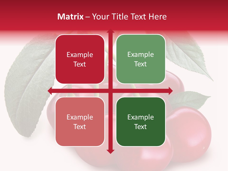 Garden Berry Dessert PowerPoint Template