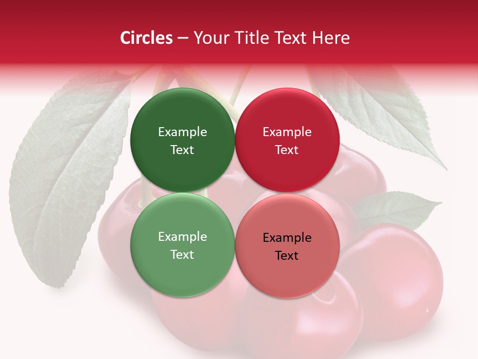 Garden Berry Dessert PowerPoint Template