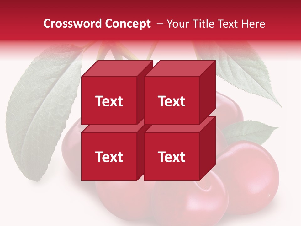 Garden Berry Dessert PowerPoint Template