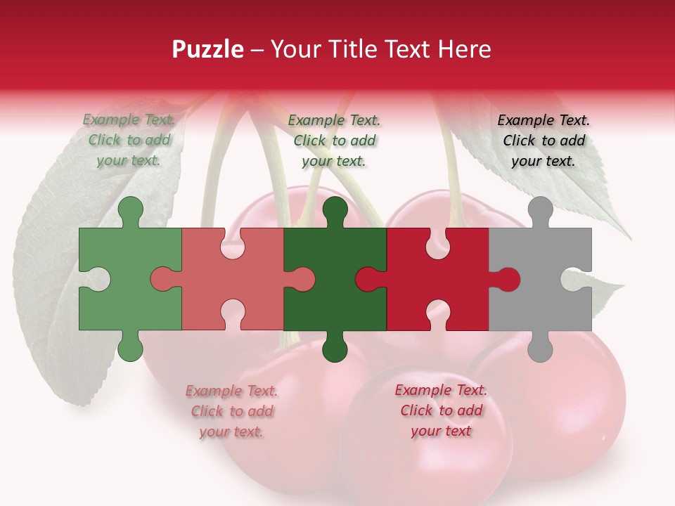 Garden Berry Dessert PowerPoint Template