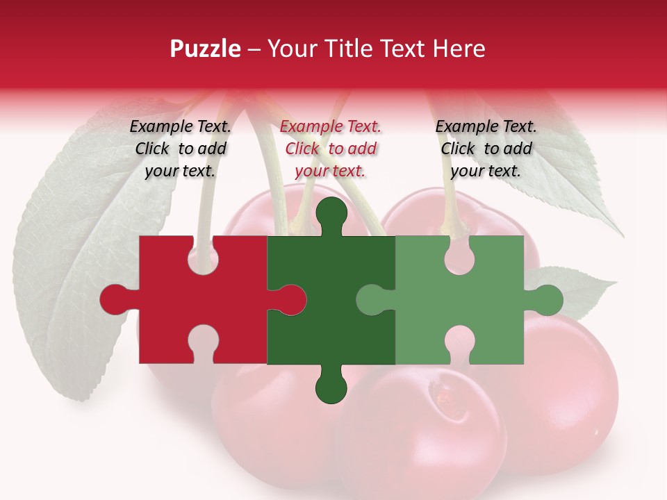 Garden Berry Dessert PowerPoint Template