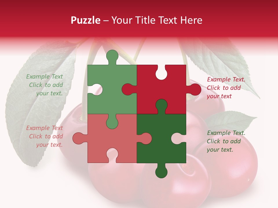 Garden Berry Dessert PowerPoint Template