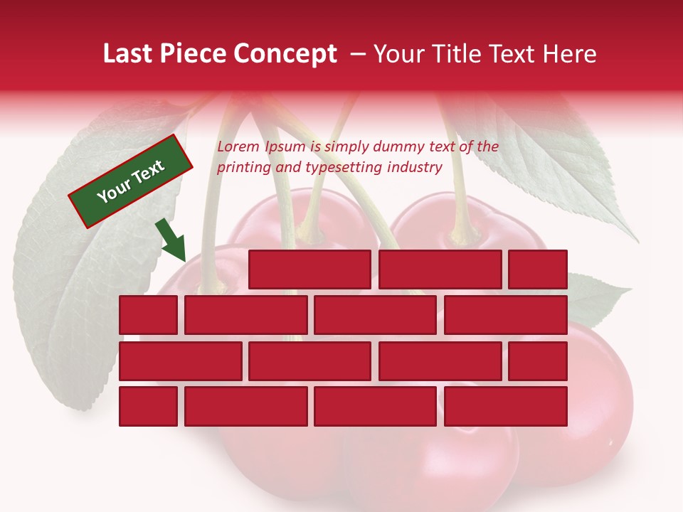 Garden Berry Dessert PowerPoint Template