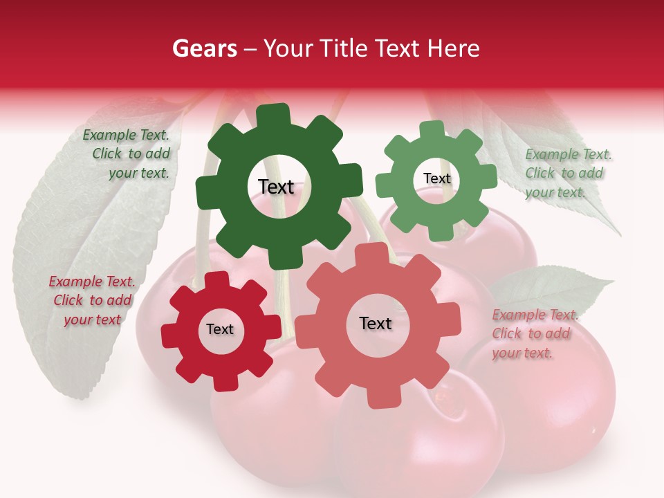 Garden Berry Dessert PowerPoint Template