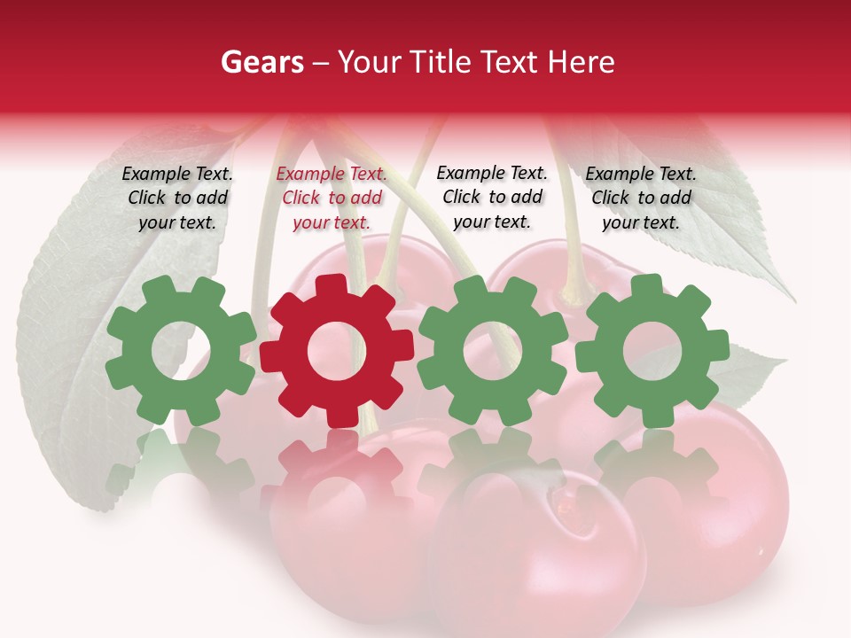 Garden Berry Dessert PowerPoint Template