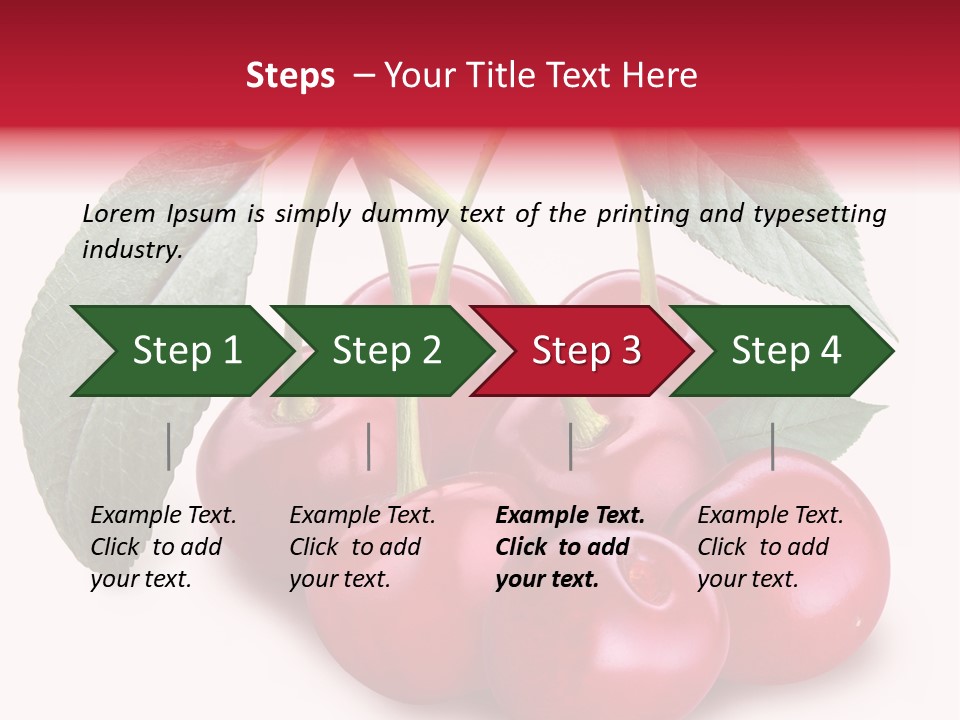 Garden Berry Dessert PowerPoint Template