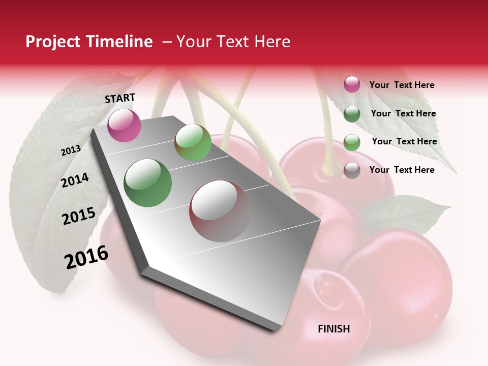 Garden Berry Dessert PowerPoint Template