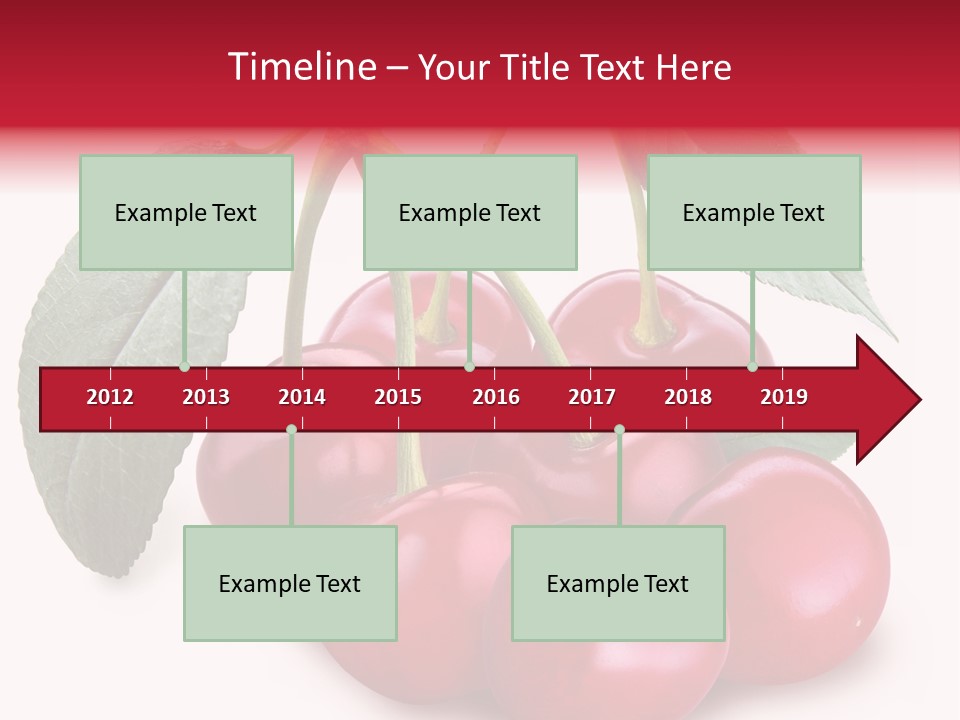 Garden Berry Dessert PowerPoint Template