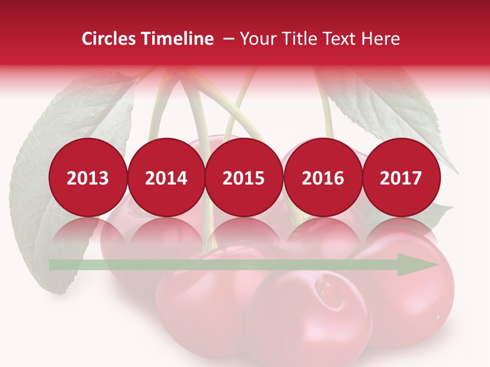 Garden Berry Dessert PowerPoint Template