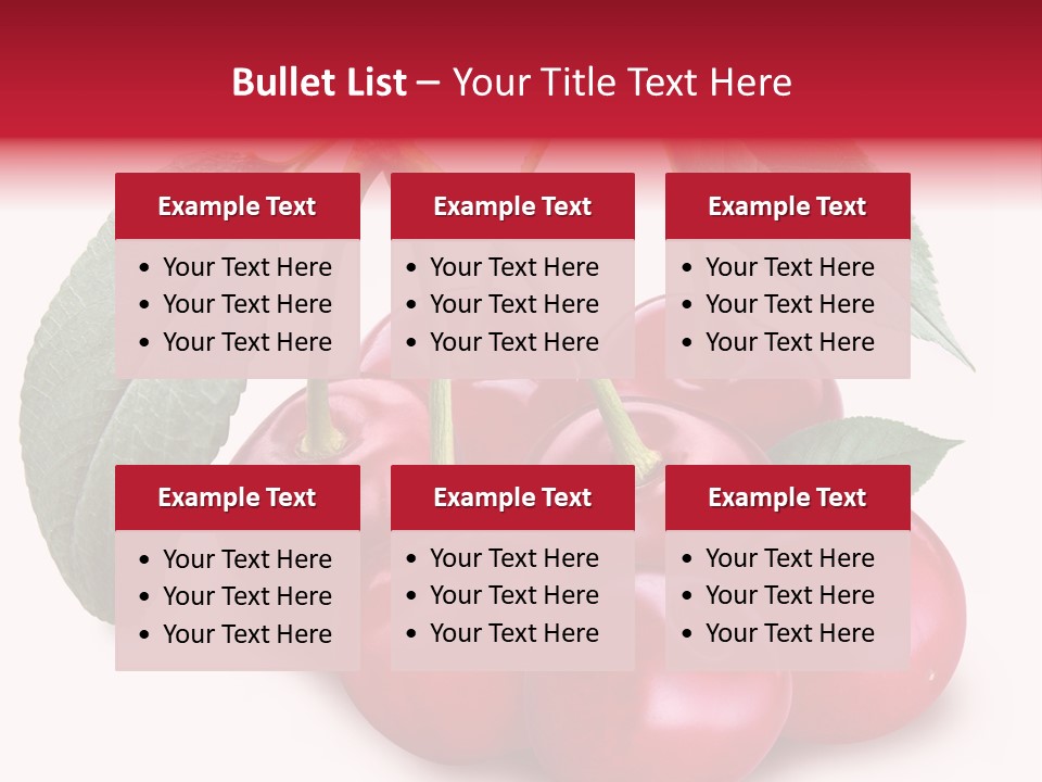 Garden Berry Dessert PowerPoint Template