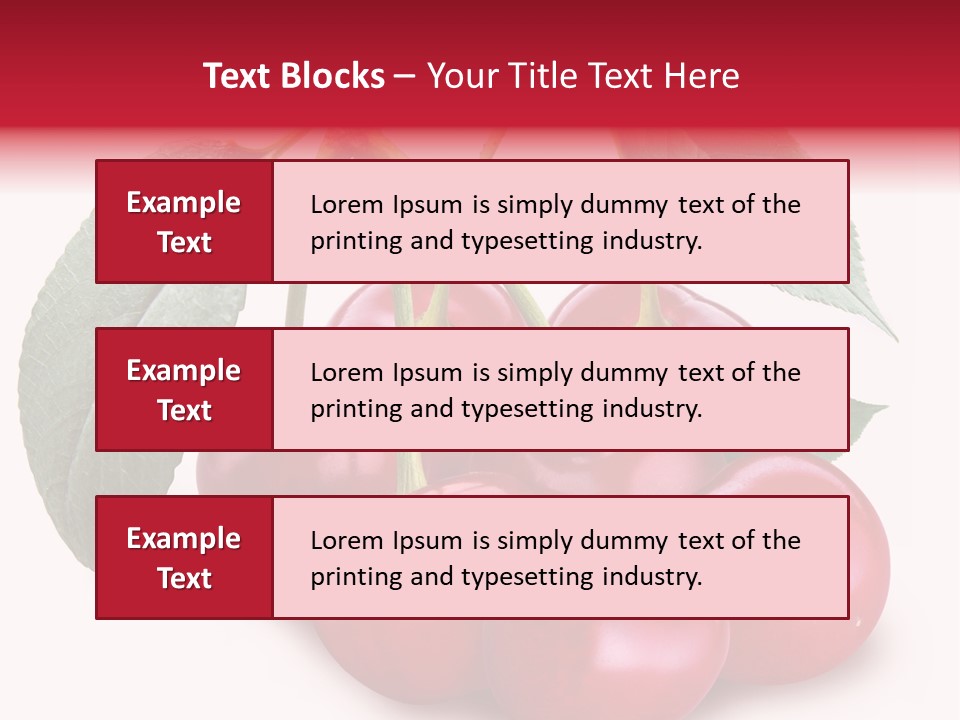 Garden Berry Dessert PowerPoint Template