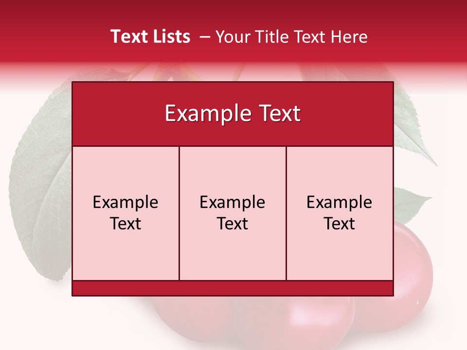 Garden Berry Dessert PowerPoint Template