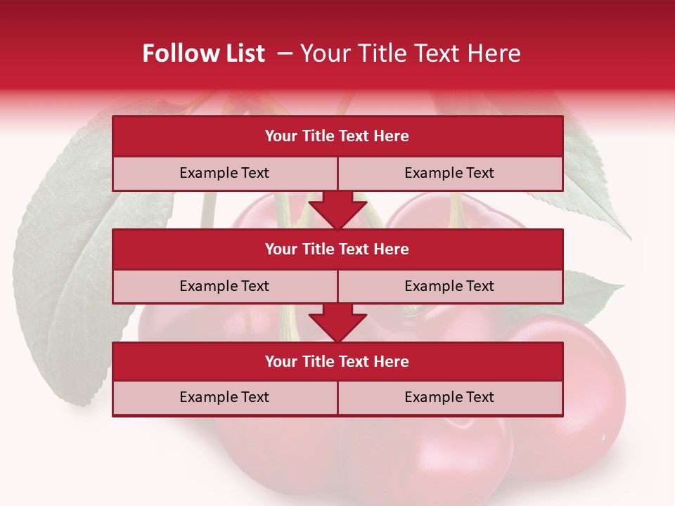 Garden Berry Dessert PowerPoint Template