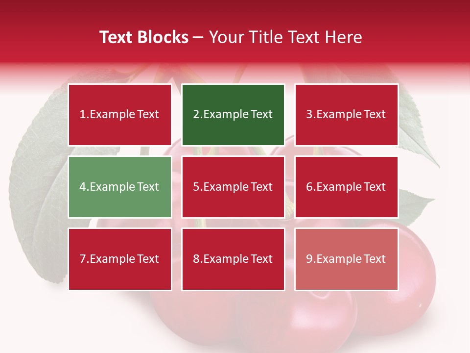 Garden Berry Dessert PowerPoint Template