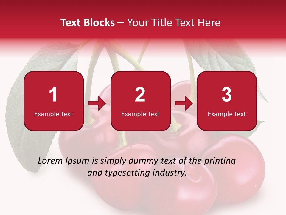 Garden Berry Dessert PowerPoint Template