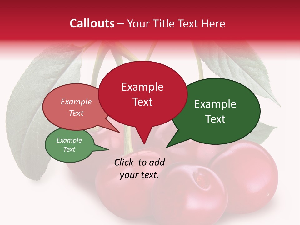 Garden Berry Dessert PowerPoint Template