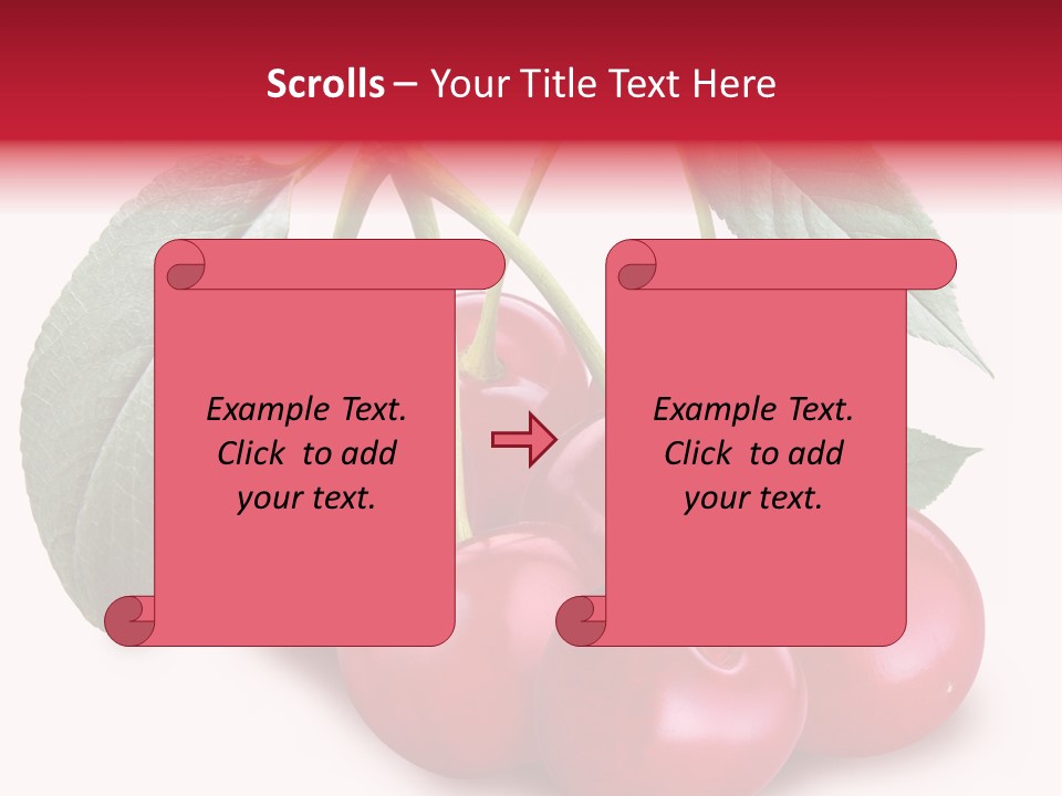Garden Berry Dessert PowerPoint Template