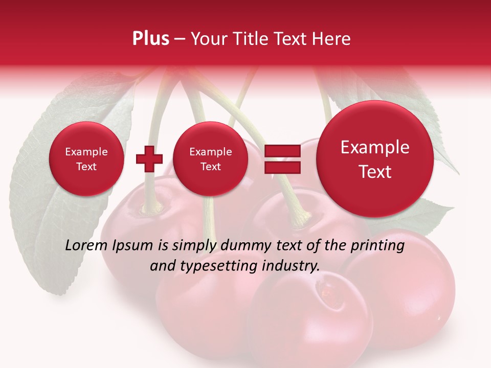 Garden Berry Dessert PowerPoint Template