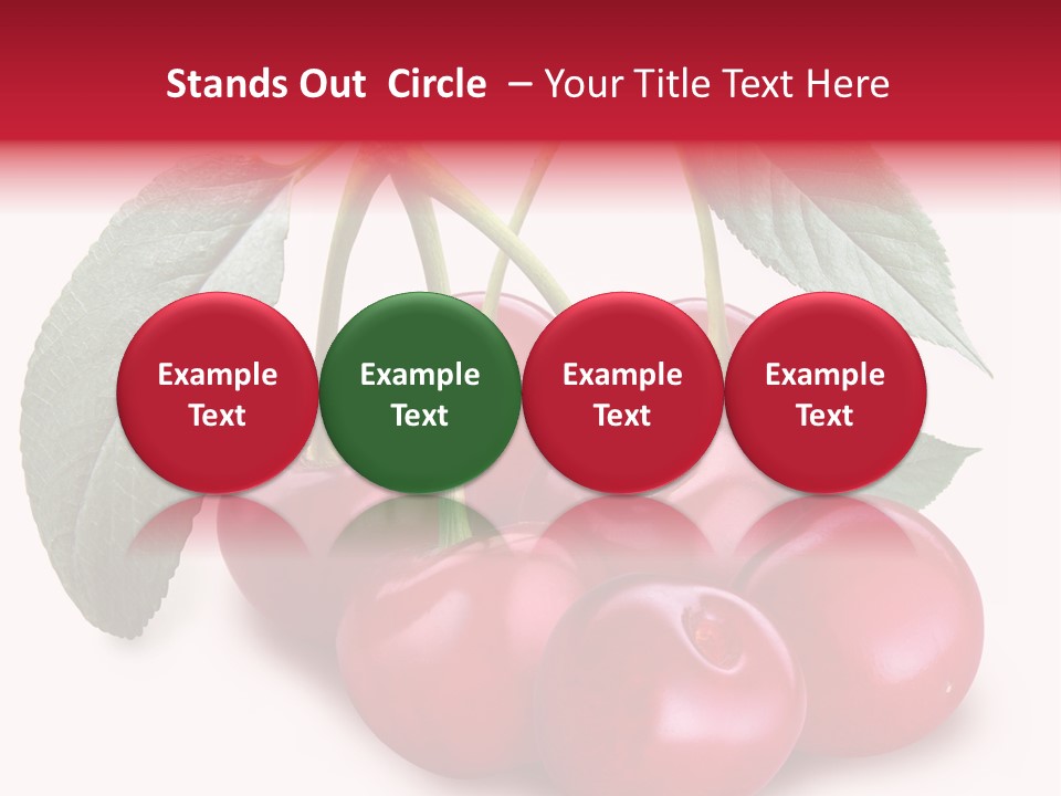 Garden Berry Dessert PowerPoint Template